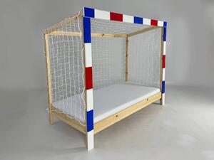 Detská posteľ futbalová brána 90x200 - farebná