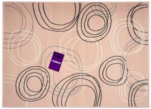 Alfa Carpets Kusový koberec Kruhy powder pink - 120x170 cm