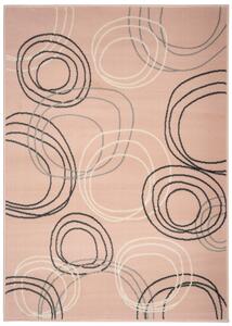 Alfa Carpets Kusový koberec Kruhy powder pink - 160x230 cm