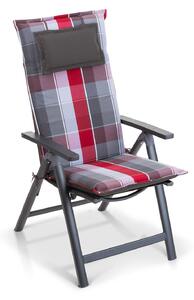 Blumfeldt Donau, čalúnenie, čalúnenie na stoličku, vysoké operadlo, záhradná stolička, polyester, 50x120x6cm, 8 x čalúnenie