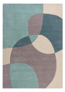 Modro-béžový vlnený koberec 170x120 cm Glow - Flair Rugs