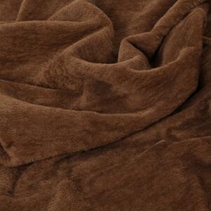 Goldea kvalitná česaná deka - hnedá/béžová 150 x 200 cm