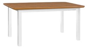 Jedálenský stôl BENEDIKT 2S - gaštan / biela