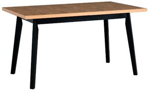 Obdĺžnikový stôl Oslo 5 - dub grandson / čierna