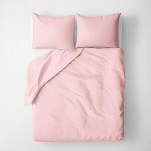 Goldea bavlnené posteľné obliečky - púdrovo ružové 140 x 200 a 70 x 90 cm