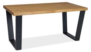 Konferenčný stolík VALENTINO B, 110x54x60, dub/čierna