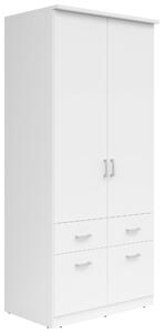 ŠATNÍKOVÁ SKRIŇA, biela, 91/199/58 cm Boxxx - Online Only zostavy, Online Only