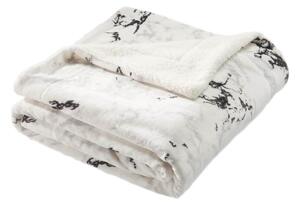 Kvalitex Plyšová deka s beránkom Mramor sivý Polyester, 150x200 cm