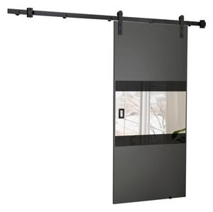 Posuvné dvere MIA, 60x205, grafit/čierný lakobel