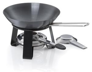 KELA Mini wok Joy oceľ čierny 15,0 cm 18,0 cm 0,35 KL-10059