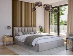 Čalúnená posteľ MOON rozmer 160x200 cm Sivá
