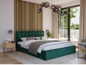 Čalúnená posteľ MOON rozmer 120x200 cm Krémová