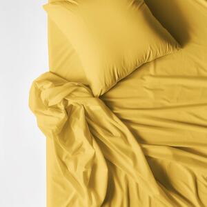 Goldea bavlnené posteľné obliečky - medovo žlté 150 x 200 a 50 x 60 cm