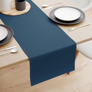 Goldea behúň na stôl 100% bavlnené plátno - námornícky modrý 35x140 cm