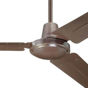 Stropný ventilátor Westinghouse Industrial, hnedý, tichý, 142 cm, Hnedá / hrdzavá, Obývacia izba / jedáleň, kov, Moderný