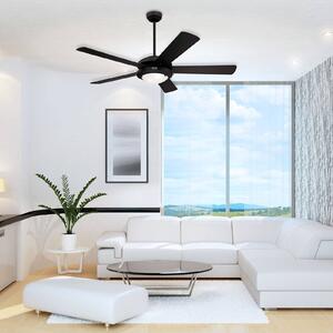 Westinghouse Comet ventilátor čierno-strieborné, Čierna, Obývacia izba / jedáleň, Drevo, Moderný