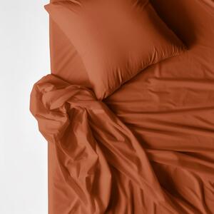 Goldea bavlnené posteľné obliečky - tehlové 150 x 200 a 50 x 60 cm