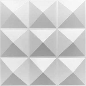 Obkladové panely 3D PVC 10004, cena za kus, rozmer 500 x 500 mm, Pyramids, IMPOL TRADE