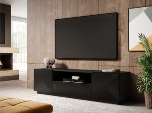 TV skrinka Asha 167 cm - čierny mat