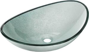 MEXEN - Sonia sklenené umývadlo na dosku 54 cm - strieborná - 24145411