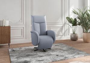 RELAXAČNÉ KRESLO, koža, sivomodrá Sit & More - Online Only obývacie izby, Online Only