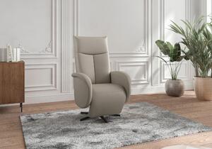 RELAXAČNÉ KRESLO, koža, sivá Sit & More - Online Only obývacie izby, Online Only