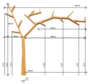Dizajnová polička - strom