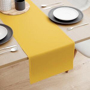 Goldea behúň na stôl 100% bavlnené plátno - medovo žltý 35x120 cm