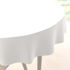 Biante Zamatový okrúhly obrus Velvet Premium SVP-052 Snehovo biely Ø 120 cm