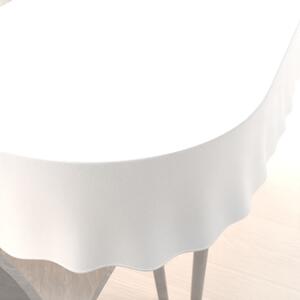 Biante Zamatový oválny obrus Velvet Prémium SVP-052 Snehovo biely 60x100 cm