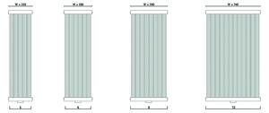 Gorgiel Dizajnový, vertikal radiátor GERONA AG, 1800 x 300, 618W, 10131142285101