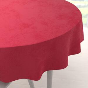 Biante Zamatový okrúhly obrus Velvet Premium SVP-049 Jahodovo červený Ø 80 cm