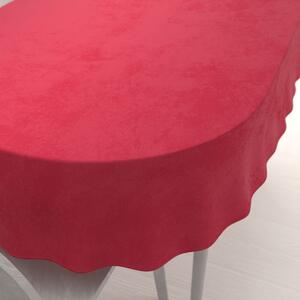 Biante Zamatový oválny obrus Velvet Prémium SVP-049 Jahodovo červený 60x100 cm
