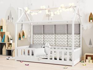 Detská posteľ domček Alfie 1 - 120 x 200 - biela