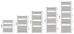 Gorgiel Dizajnový radiátor kúpeľňový RECTA ARE 700 x 450, 292W, 10115142991101