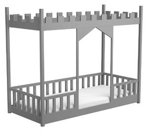 Masívna detská posteľ Dragon 1 - 90 x 190 cm - sivá
