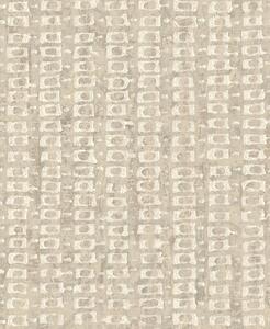 Luxusná béžovo-sivá geometrická vliesová tapeta, 58723, Aurum II, Limonta