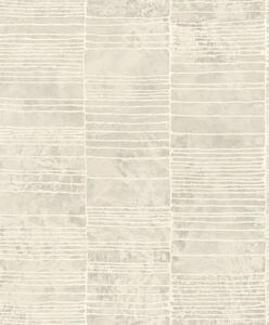 Luxusná strieborno-béžová geometrická vliesová tapeta, 57417, Aurum II, Limonta