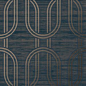 Luxusná modrá vliesová tapeta geometrický vzor, 120858, Indulgence, Graham Brown Boutique
