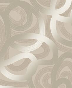 Béžová geometrická vliesová tapeta na stenu, 121459, New Eden, Graham&Brown Premium