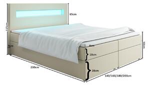 Čalúnená posteľ boxspring LIZA, 160x200, soft 11