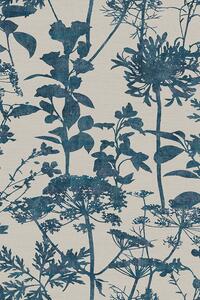 Sivo-modrá vliesová tapeta, príroda, trávy, 121430, New Eden, Graham&Brown Premium