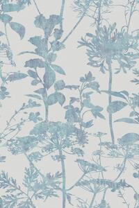 Sivo-modrá vliesová tapeta, príroda, trávy, 121432, New Eden, Graham&Brown Premium
