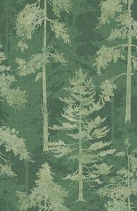Zelená vliesová tapeta na stenu, les, stromy, 121425, New Eden, Graham&Brown Premium