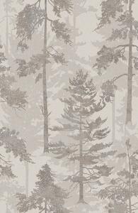 Sivo-hnedá vliesová tapeta na stenu, les, stromy, 121421, New Eden, Graham&Brown Premium