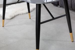 Konferenčný stolík Paris 110cm mramorový vzhľad antracitový