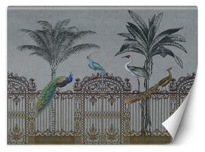 Fototapeta Vtáky na tmavej bráne - Andrea Haase Materiál: Vliesová, Rozmery: 200 x 140 cm