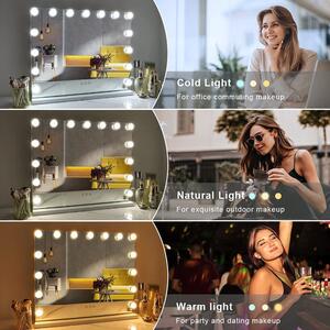 Hollywoodske zrkadlo s LED žiarovkami - Victoria