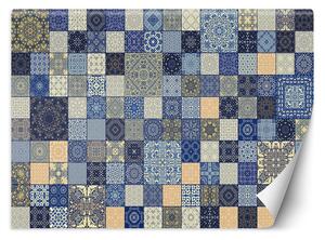 Fototapeta Modrá vintage mozaika - Andrea Haase Materiál: Vliesová, Rozmery: 200 x 140 cm
