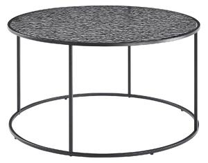 KONFERENČNÝ STOLÍK, čierna, kov, sklo, 80/45 cm Livetastic - Stolíky do obývačky, Online Only